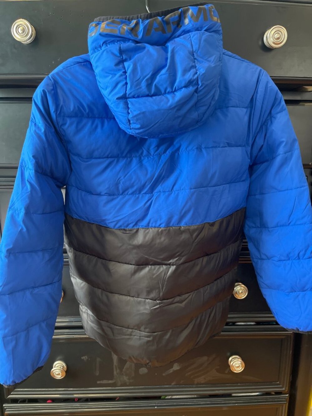 Under Armour Boys Puffer Jacket - Blue/Black - Youth Large